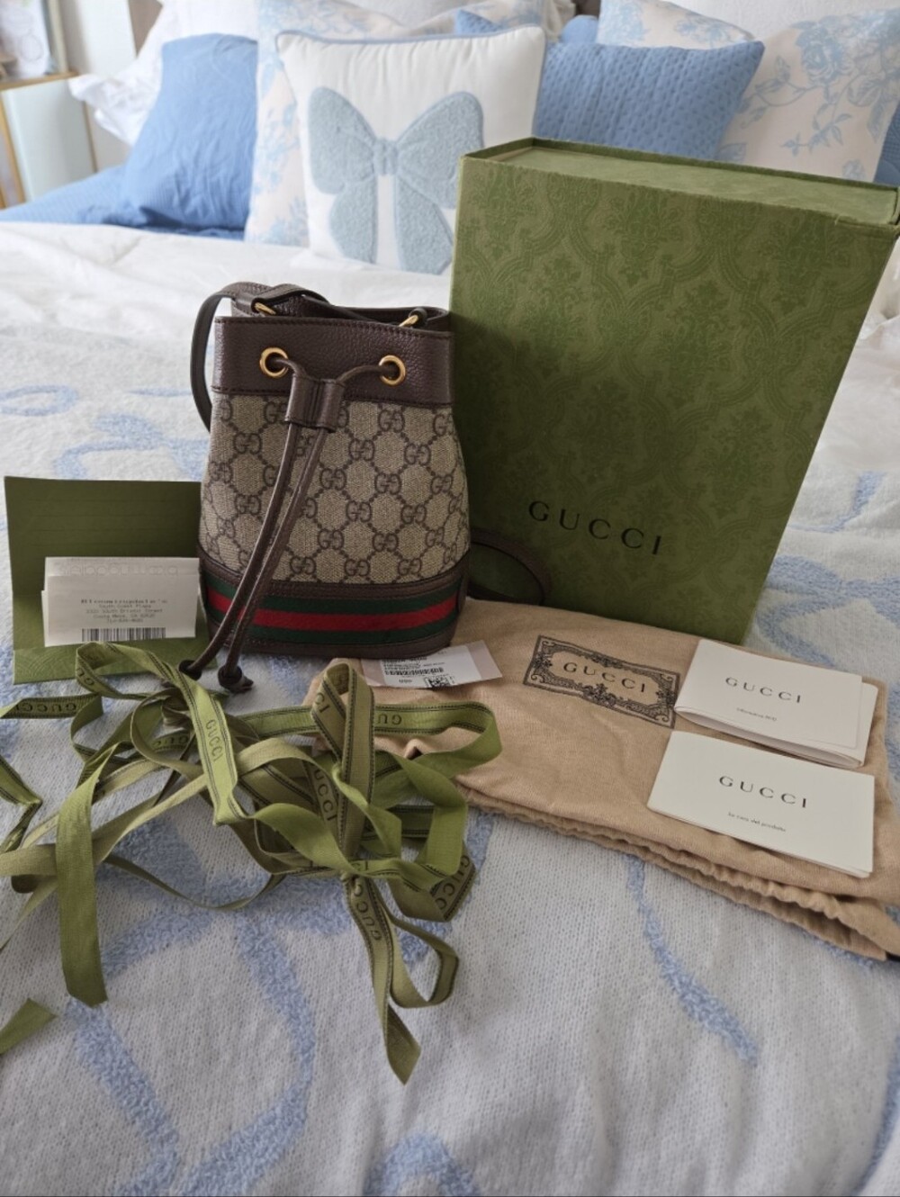 Gucci Ophidia GG Bucket Bag